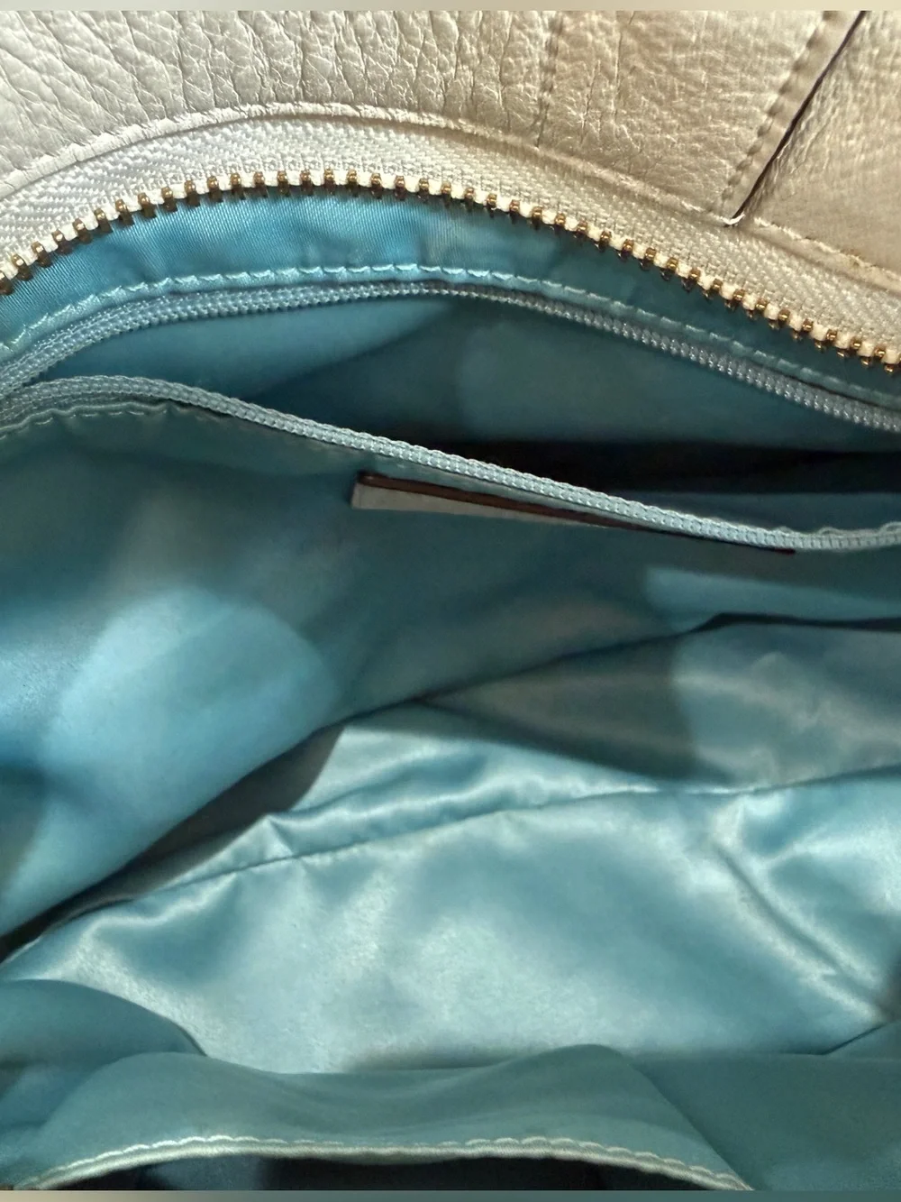 Vintage Coach Carly Leather Hobo Bag Off-White Leather Gold Hardware J0782-10615